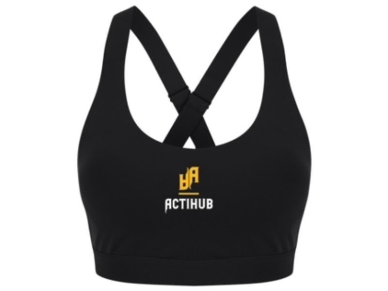 Image of the Black Sports Bra piece